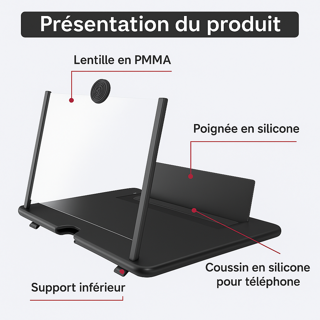 Loupe de téléphone premium